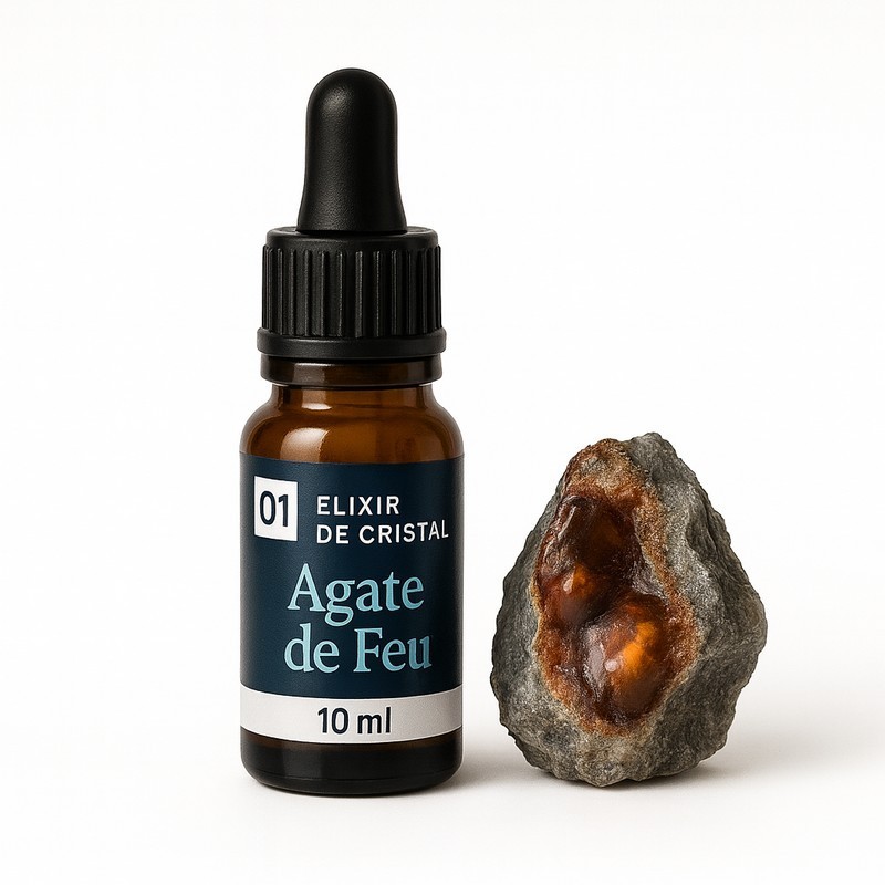 Élixir Agate de Feu – Protection intérieure & énergie créatrice
